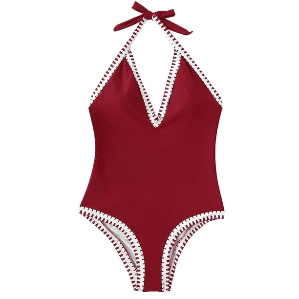 Nuevo traje de baño de color sólido para mujer Trajes de baño de moda OAVQHLG3B Store lin121212