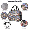 thumbnail image 4 of Womens Pioneer Flower Floral Print Pattern Lunch Box for Work,Insulated Lunch Bag for Women,Loncheras Para Mujer,Leakproof Adult Lunch Bag for Work,Beach,Travel,Picnic,Camping, 4 of 6