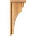 thumbnail image 3 of 6"W x 10"D x 22"H Yorktown Rough Sawn Corbel w/Backplate, Western Red Cedar, 3 of 9