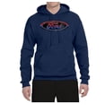 thumbnail image 2 of Red Blue and Black Ford Logo | Mens Cars and Trucks Hooded Sweatshirt Graphic Hoodie, Navy, 3XL, 2 of 3