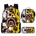 thumbnail image 1 of Camouflage Color Matching Shark Student Schoolbag Digital Printing Large Capacity Cartoon Anime Backpack, 1 of 2