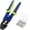 Blue with 140pcs Sleeves, variant on CP1  Crimping Pliers, High    Plier Wire Rope Leader Crimping Tool, 10 inch Crimpers Swager with  Handle