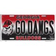 thumbnail image 1 of Georgia Bulldogs Go Dawgs Metal License Plate, 1 of 1