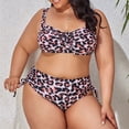 thumbnail image 4 of WILLBEST Trajes de Baño Para Mujer, Conjunto de Bikini de Estilo Sexy de Talla Grande Para Mujer, Traje de Baño Colorido Con Efecto Tie-Dye Ajustable, Traje de Baño de 2 Piezas de Cintura Alta, 4 of 7