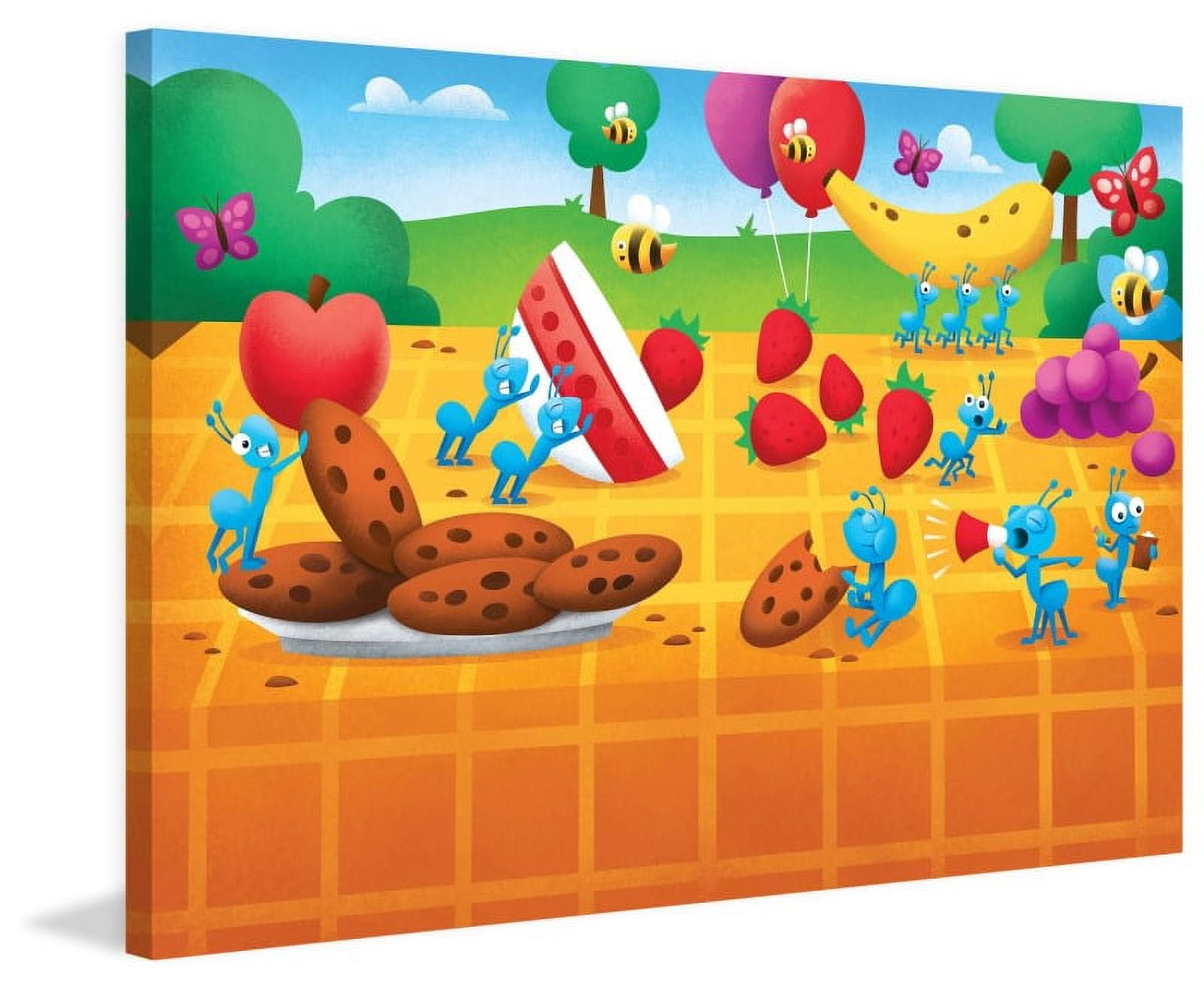 Marmont Hill "Ants at a Picnic" by Curtis Painting Print on Canvas