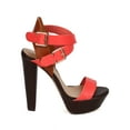 thumbnail image 2 of Breckelles CF99 Women Multicolor Open Toe Cross Ankle Strap Chunky Heel, 2 of 6