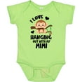 thumbnail image 3 of Inktastic Monkey I Love Hanging out with My Mimi Boys or Girls Baby Bodysuit, 3 of 5