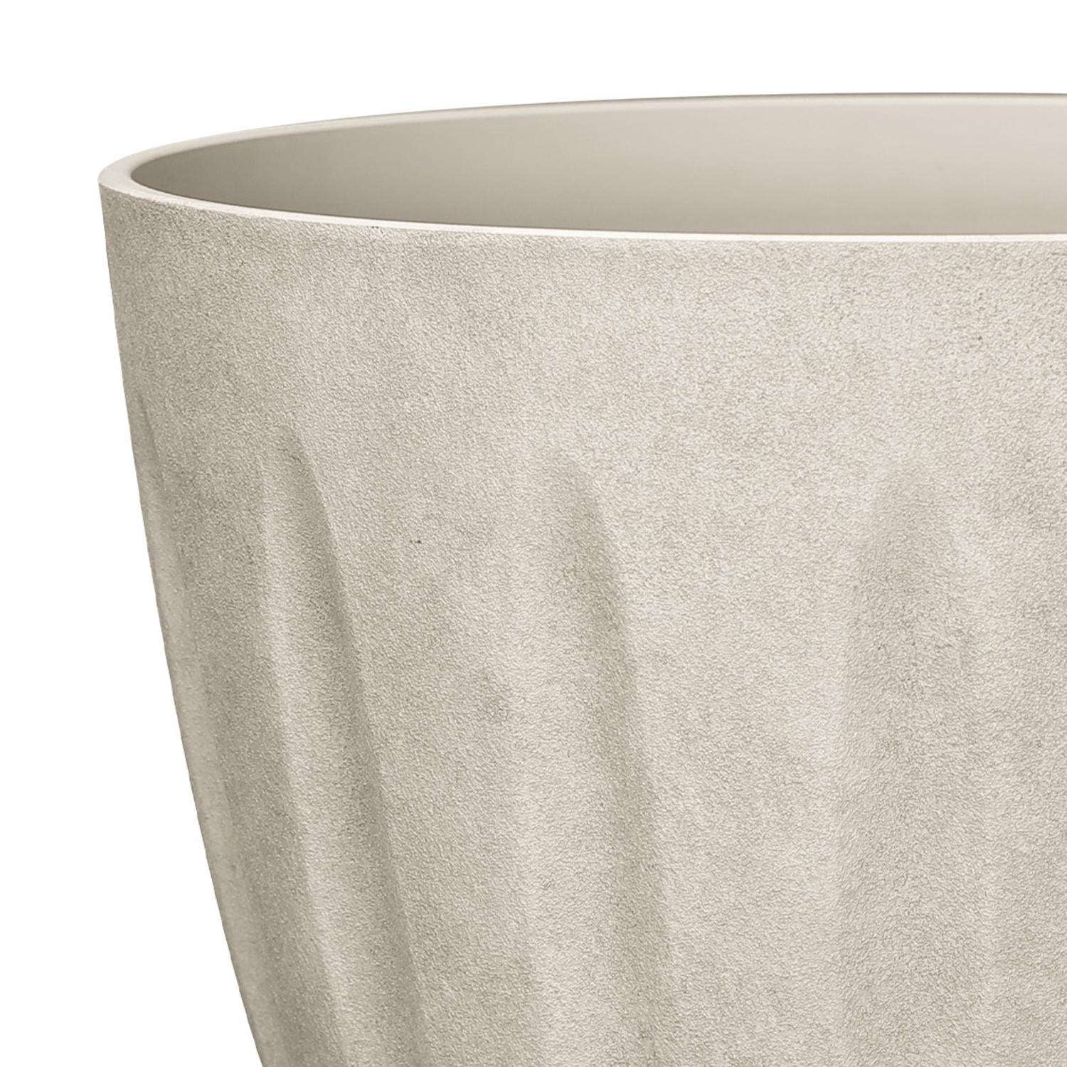 L&G Solutions 10 in. H X 12 in. D Polyresin Spritzer Planter Sand