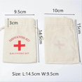 thumbnail image 3 of 50Pcs Wedding Favor Holder Bag Kit Bags for Guests Gift Red Cross Cotton Linen Pouches Festival Even, 3 of 5