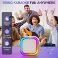 thumbnail image 2 of Mini Karaoke Machine K12 Portable Bluetooth Speaker with Microphones, 2 of 8