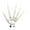 White, variant on Halloween Articulated Fingers, 3D Printed Finger Extensions Fits All Finger Sizes, As Flexible as Your Own Fingers, Easy to Put on and Unload, The Best Halloween Gear