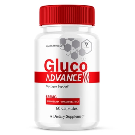 Gluco Advance Glycogen Support GlucoAdvance Daily Glyco Health Support and Overall Energy Pills (60 Capsules)