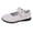 White, variant on GiLiling Girls Bow Mary Jane Flats, Adjustable Strap Scalloped Edge School Shoes, Soft Sole Non Slip Student Performance Flats for Kids (White, 11.5-12 Years)
