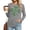 #053-Gray, variant on Craaazy St Patricks Day Shirts Women's Long Sleeve Round Neck Shamrock Tops Gifts