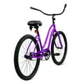 thumbnail image 3 of Tracer ACE Women's Beach Cruiser Bikes, 26" Wheels, Comfortable Saddle, Wide Handlebar, Single Speed, Coaster Brake for Adult, Purple, 3 of 8