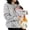 00_Grey, variant on Women 2 in 1 Maternity Hoodie, Kangaroo Baby Carrier Pocket Long Sleeve Nursing Sweatshirt Warm Baby Wearing Top for Mom and
