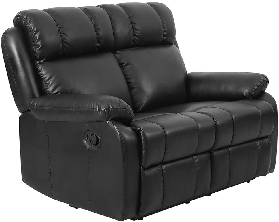 FDW Loveseat Chaise Reclining Couch Recliner Sofa Chair Leather Accent