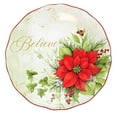 thumbnail image 3 of Tabletop Winters Medley Round Plates S/4 Dessert Cardinal Ivy Christmas 28986, 3 of 5