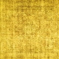 thumbnail image 1 of Ahgly Company Machine Washable Indoor Square Persian Yellow Traditional Area Rugs, 3' Square, 1 of 4