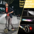 thumbnail image 6 of 600W Electric Scooter for Adults, Up to 25MPH and 22-30Miles Long-Range, 10'' Air Tires, Foldable Commuting Escooter with Double Braking System and App Yellow, 6 of 8