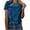 Blue, variant on Diufon Summer Golden Velvet T Shirts for Women Trendy Short Sleeve Round Neck Tunic Solid Color Blouse Tees