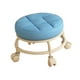thumbnail image 3 of Taburete bajo con ruedas, asiento bajo con ruedas, moderno, para adultos y niños, de baja altura, de cuero PU para Azul, 3 of 9