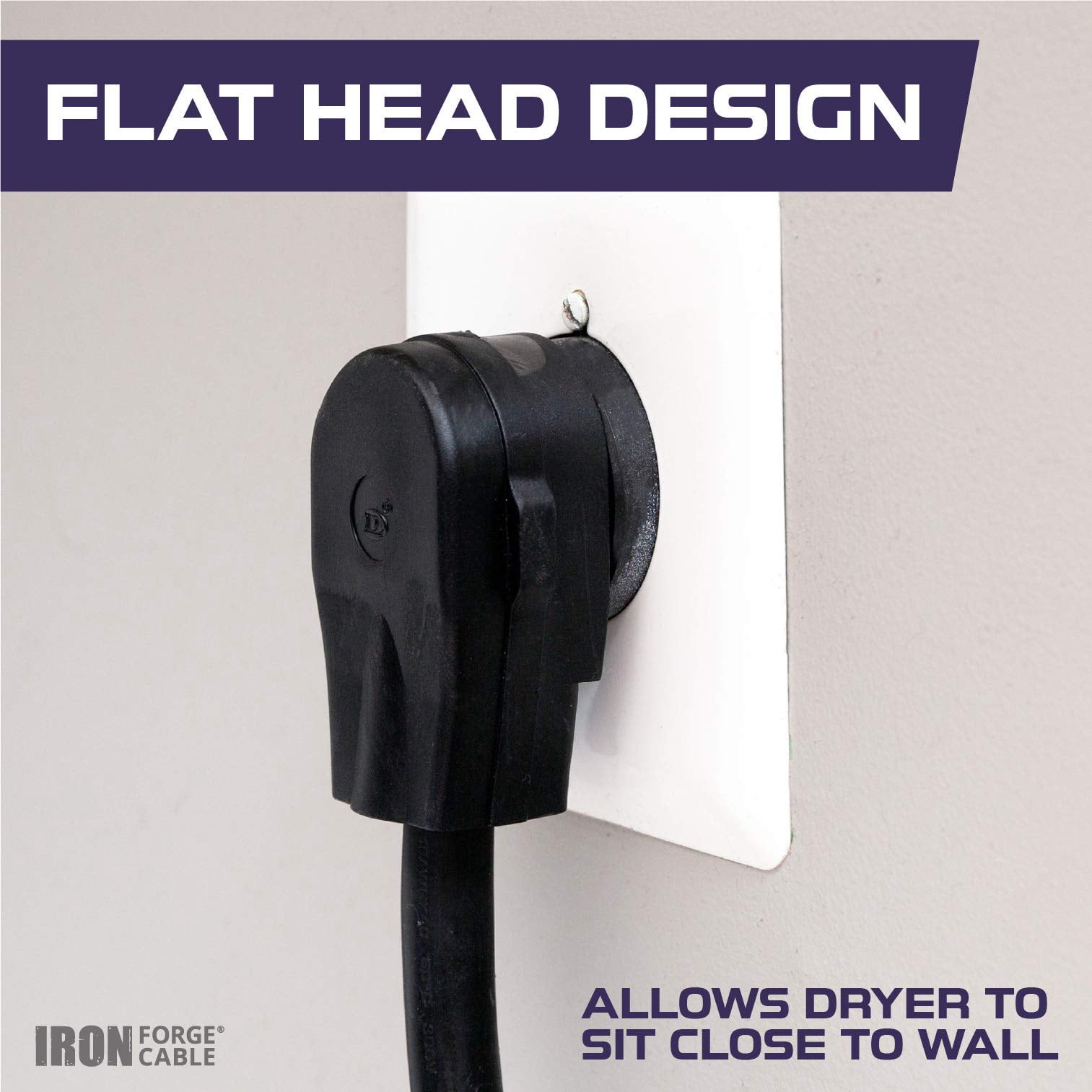 4 Prong Dryer Cord - 6 Ft Dryer Extension Cord Power Plug, 10/4 SRDT, 30 Amp, NEMA 14-30, Black