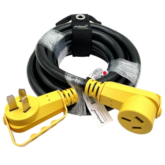 Parkworld 66082 NEMA 10-50 Extension Cord for Industrial Range, Stove, Oven and EV Charger, 3-Prong, 50 AMP, 250 Volts, 12500 Watts (20FT)