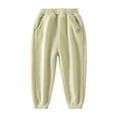 thumbnail image 3 of Boys Thermal Lined Casual Trousers with Elastic Waistband for Outdoor Winter Play and Everyday Comfort Tween Kids Summer Soft Comfy Trousers Y2K Streetwear Cute Basic Pants, 3 of 3