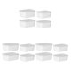 thumbnail image 4 of Yuarrent Recipiente de plástico apto para alimentos con tapa transparente - Seguridad y frescura Apto para microondas Blanco 4 piezas Type1 NO1, 4 of 6