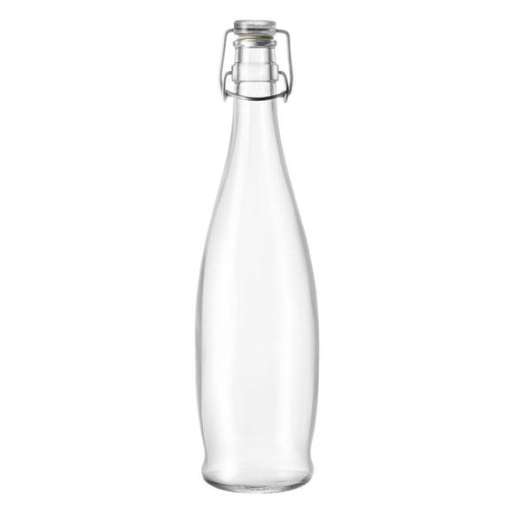Botella Hermética de Vidrio Borgonovo 1 lt Tapa transparente
