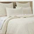 thumbnail image 3 of Homthreads - Beckett Quilt Set -King Quilt + Two King Pillow Shams - Microfiber Jacquard - Damask Scroll - Cream - Quilt Size (106 x 92 in.) and Pillow Sham Size (36 x 20 in. ), 3 of 5