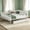 Light White, variant on AUU Queen Size Metal Platform Bed with Storage Drawers, Upgraded Safety Round-Pipe Frame, Low Profile Daybed Design