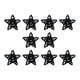thumbnail image 2 of 10 colgantes de estrella de Navidad con pentagrama reutilizable para decoración colgante negro, 2 of 9