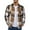 Beige, variant on Wutalume Men's Flannel Shirts Long Sleeve Lightweight Plaid Shirt, Casual Button Down Shirts for Men, Retro Style with Soft Finish, Ideal for Office and Casual Outings,Beige L