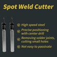 thumbnail image 4 of 13 Pcs Spot Weld Cutter Set, Double Sided 3/8" & 5/16" HSS Drill Bits, Titanium Coated Cobalt for Metal & Wood, 4 of 5