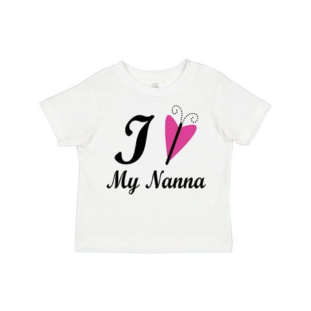 

Inktastic I Love My Nanna Gift Toddler Toddler Girl T-Shirt