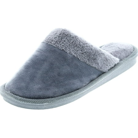 

SC Home Collection Womens Velour Slide Fashion House Slippers Grey 9/10