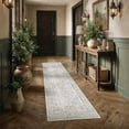 thumbnail image 3 of BERTHMEER 3'x8' Runner Rugs for Kitchen Hallway Entryway Bathroom Machine Washable Non-slip, Green, 3 of 5