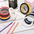 thumbnail image 5 of Uxcell 10 Rolls Whiteboard Tape Graphic Chart Tape 10mm 54.7 Yard Art Tape Thin Self-Adhesive Pinstripe Tape Masking Tape, Yellow, 5 of 6