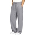 thumbnail image 5 of OSOLU Girls Sweatpants Wide Leg Drawstring Jogger Pants Elastic Waistband Athletic Palazzo With Pockets For Running Workout 5-14Y, 5 of 5