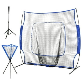 PowerNet 8x8 XLP PRO Net One Piece Frame Heavy Tee Strike Zone Training ...