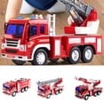 thumbnail image 4 of Vehículo de Ingeniería de Bomberos Juguete Modelo de Camión de Bomberos Plástico Simulador Juguete Niños Regalo de Cumpleaños Eigraketly WJ3837-01B, 4 of 7