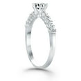 thumbnail image 3 of 14k White Gold Prong Diamond Band Accent Engmt Ring Size 7.5, 3 of 4