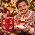 thumbnail image 7 of Christmas Corgi Dog Figurine,Cute Lighted Puppy Statue with Santa Outfit,Warm LED Lights,Excellent Christmas Tabletop Decor for Indoor Home Party, 7 of 7
