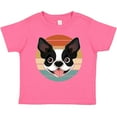 thumbnail image 3 of Inktastic Boston Terrier Dog Retro Sunset Boys or Girls Toddler T-Shirt, 3 of 5