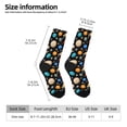 thumbnail image 2 of Lsque Planets In Deep Space Printed Men's Crew Socks, Soft Durable Breathable Moisture-Wicking with Odor Control Cotton socks, 2 of 6