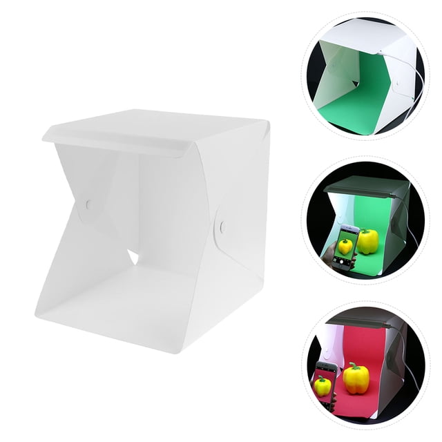 OULII 1Set Portable Photo Studio Rectangular Shape 5W LED For Professional Use 11.8x9.1x8.7in