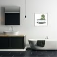 thumbnail image 2 of Stupell T-Rex Bathtub Fun Bathroom Animals & Insects Painting White Framed Art Print Wall Art, 2 of 7