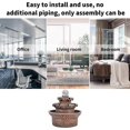 thumbnail image 5 of Tabletop Fountain LED Feng Shui Desktop Fountain Tabletop Ornaments Water Landscaping Decor, 5 of 5